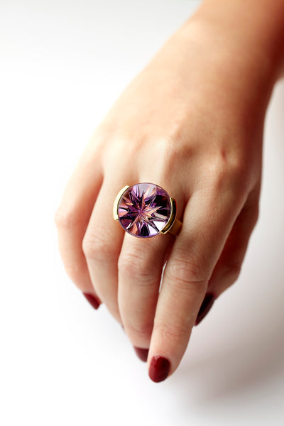 purple starflower ring, rembrandt jordan