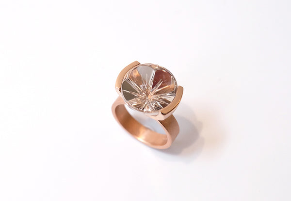 Lilac Starflower ring  (16mm stone)